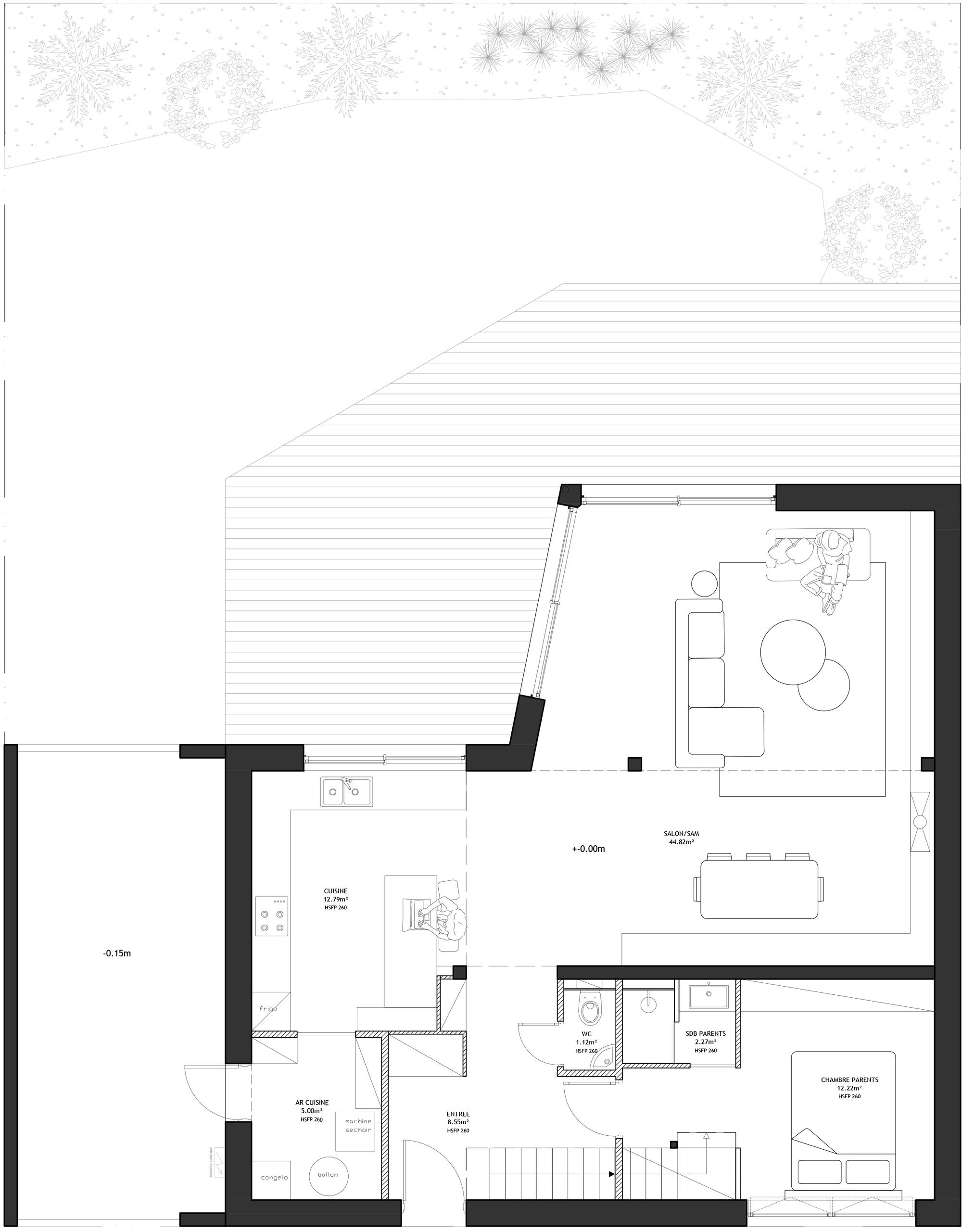 Planche de présentation APS, façades